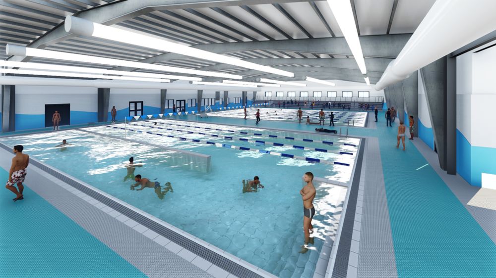 New natatorium taking shape - American Press | American Press