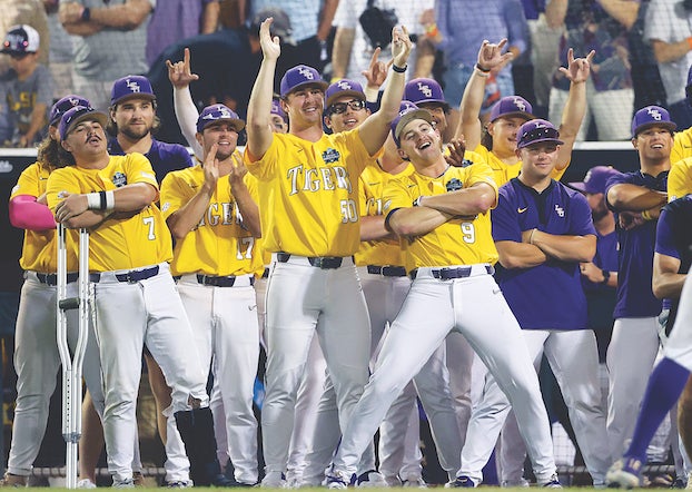 Youth Champion Gold LSU Tigers Six-Time Baseball National