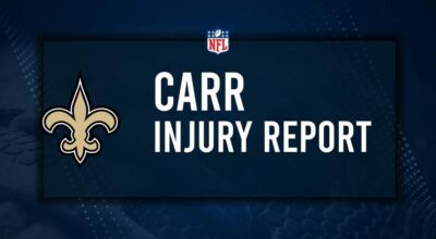 Will Derek Carr Play in Week 10? NFL Injury Status, News & Updates