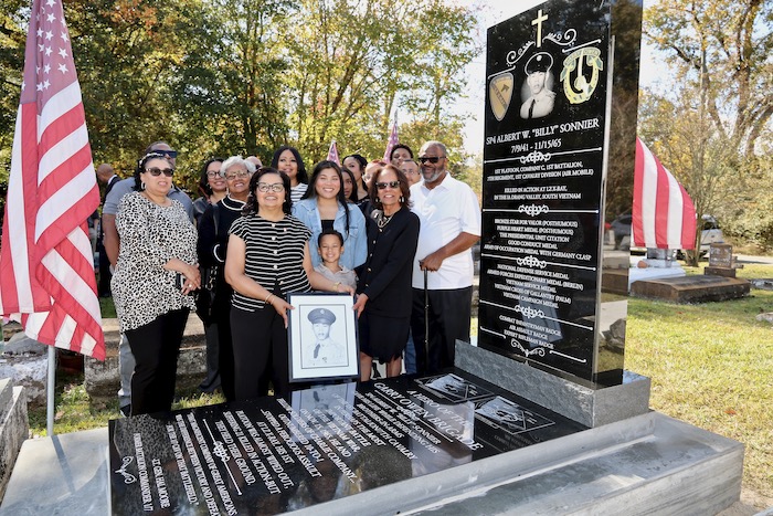 New headstone dedicated 60 years to the day Elton soldier killed in Vietnam