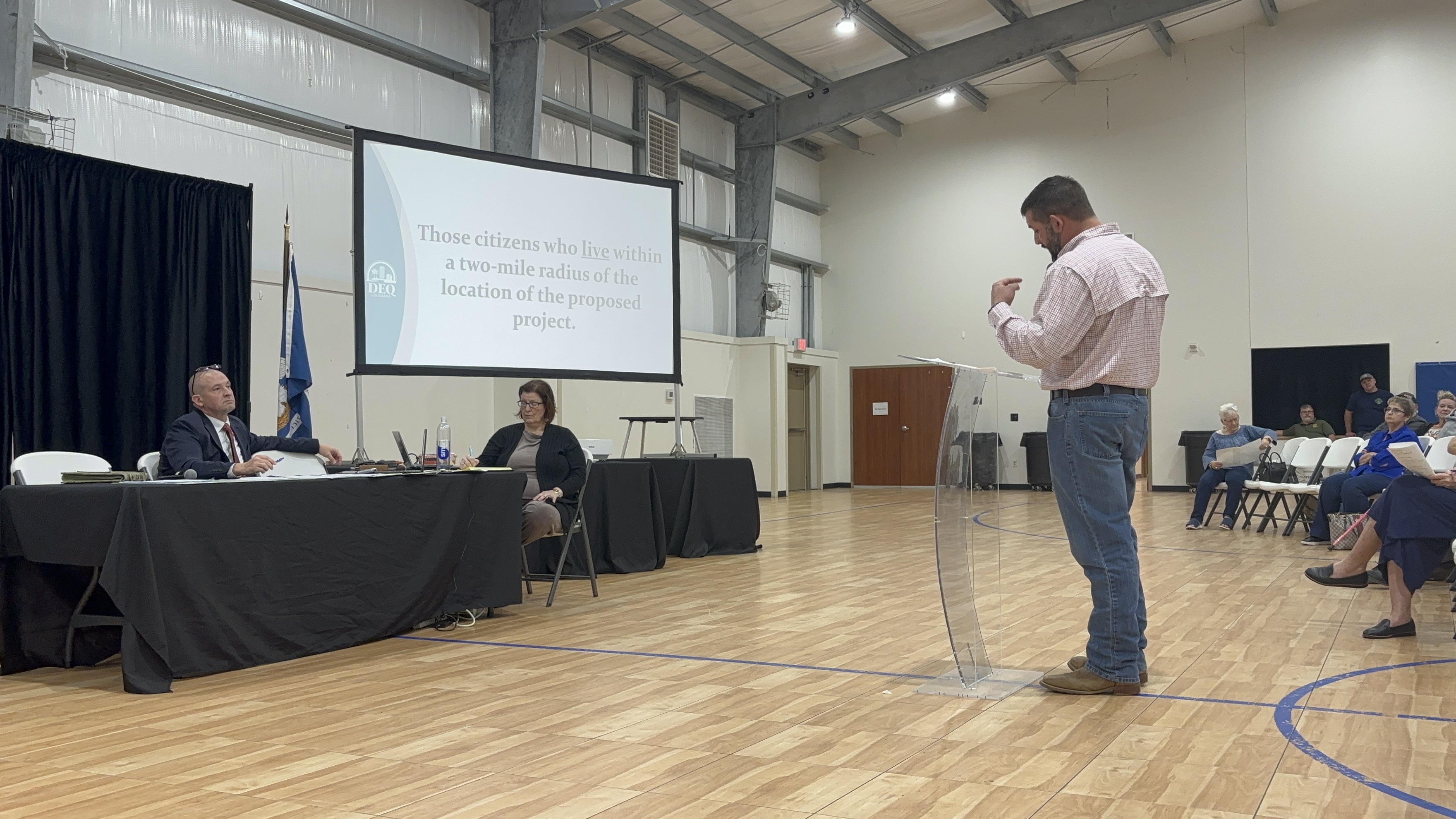 Residents speak up about proposed carbon capture and sequestration facility in Beauregard